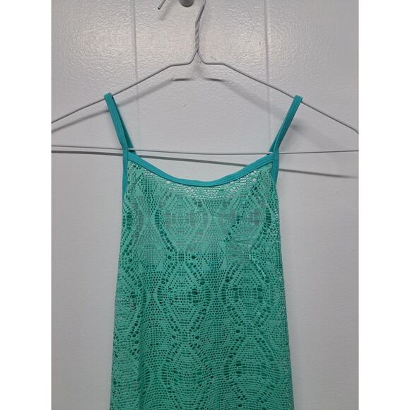 Girls Swim Cover Ups Beach Crochet‎ Mesh Crossback Swimsuits Cover Up Dress Sz S - Picture 9 of 10
